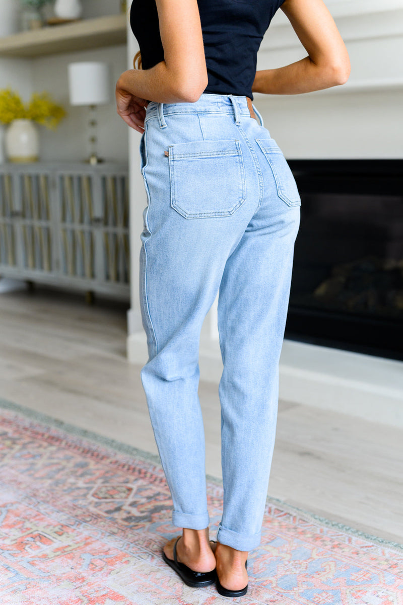 Cooper High Rise Vintage Denim Jogger - Kayes Boutique