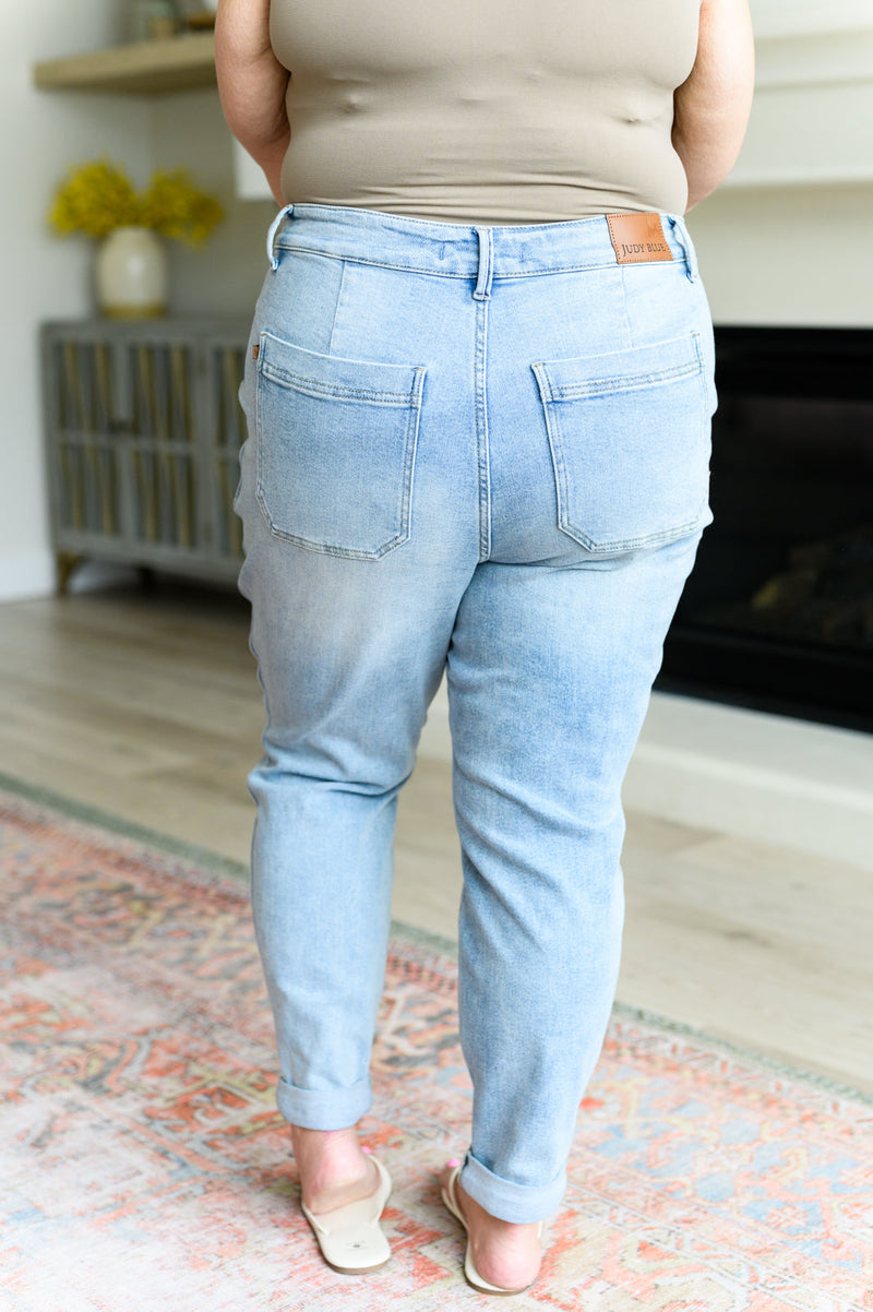 Cooper High Rise Vintage Denim Jogger - Kayes Boutique