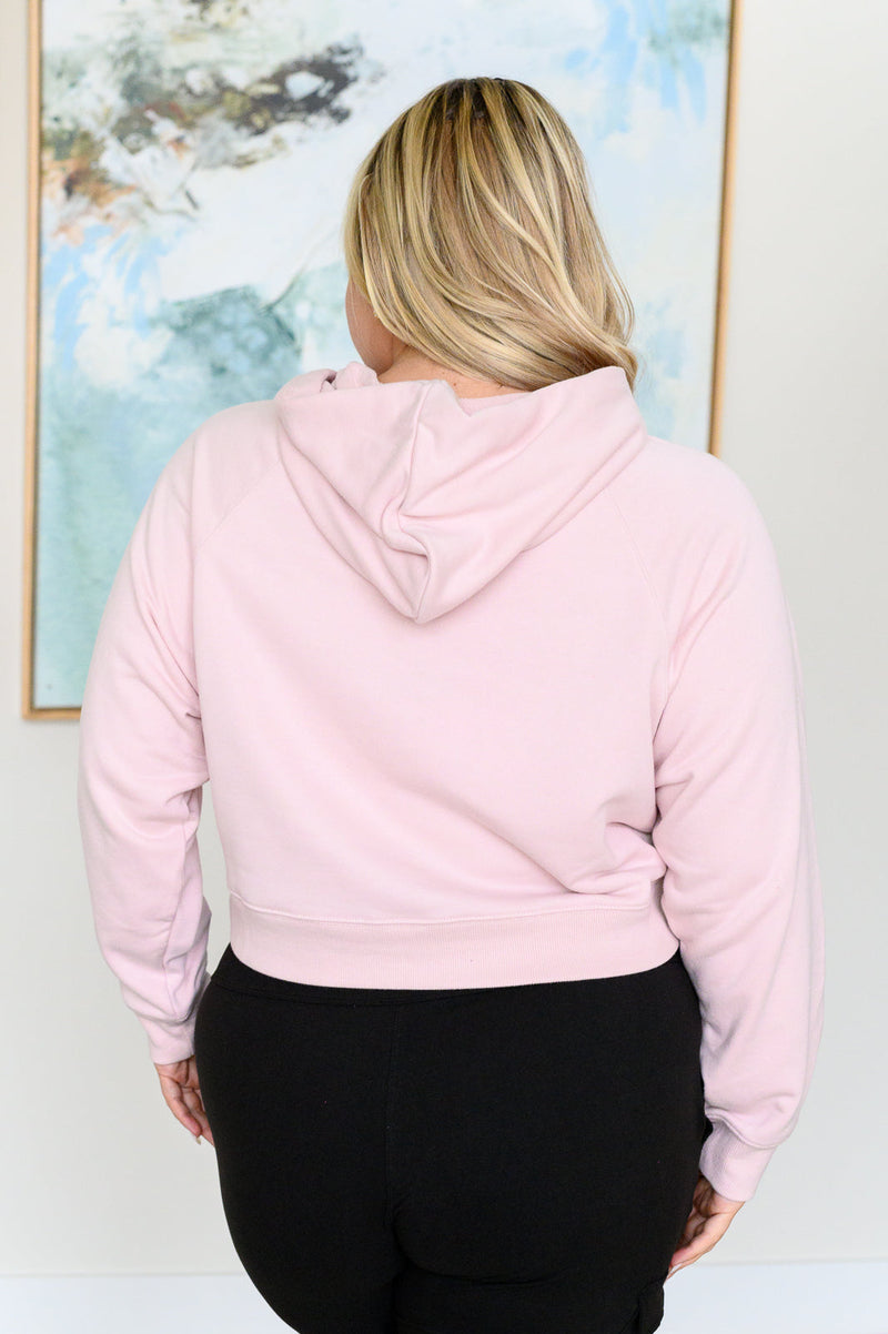 Had Me in the First Half Pullover Hoodie in Baby Pink - Kayes Boutique