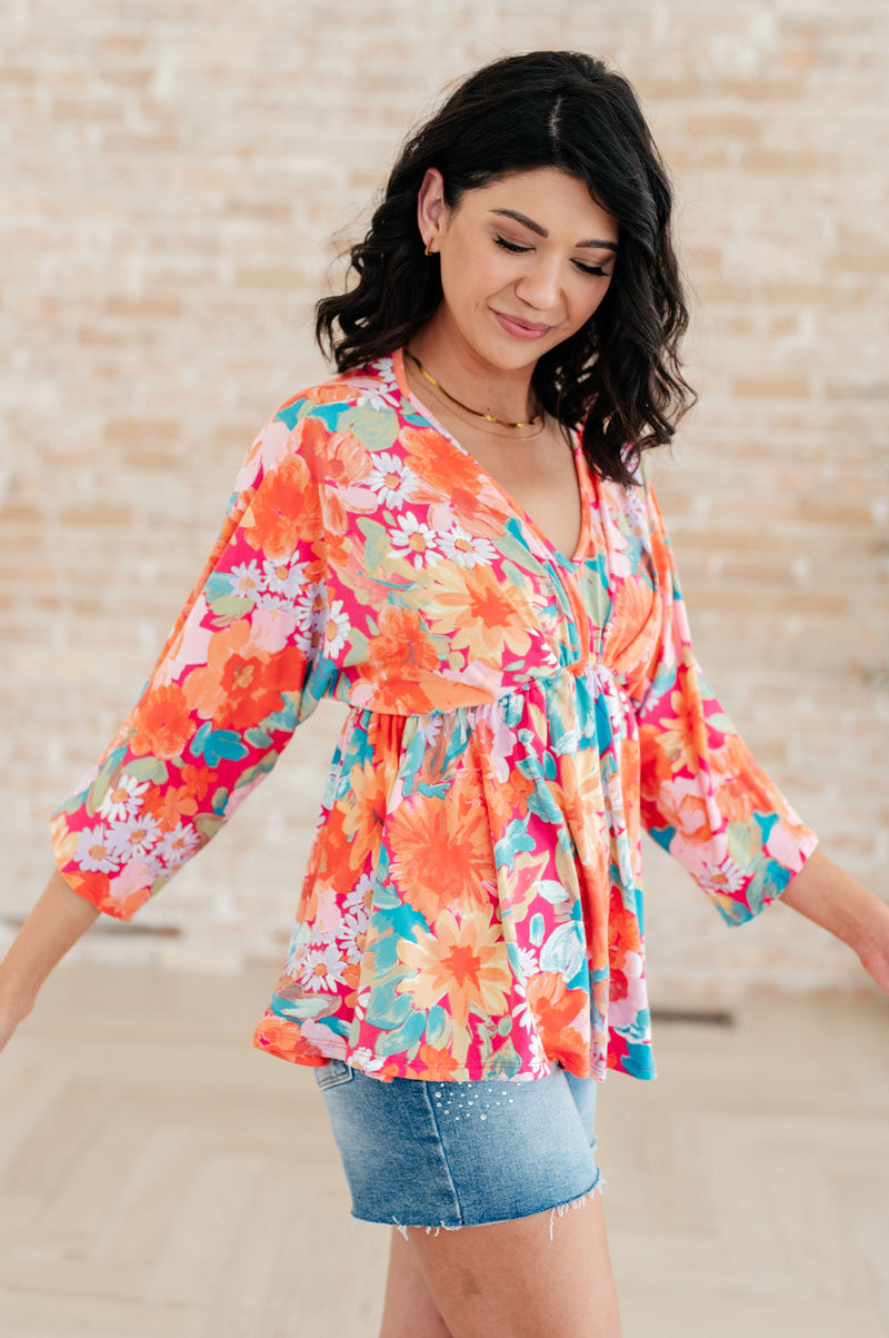 In Other Words, Hold My Hand V-Neck Blouse - Kayes Boutique
