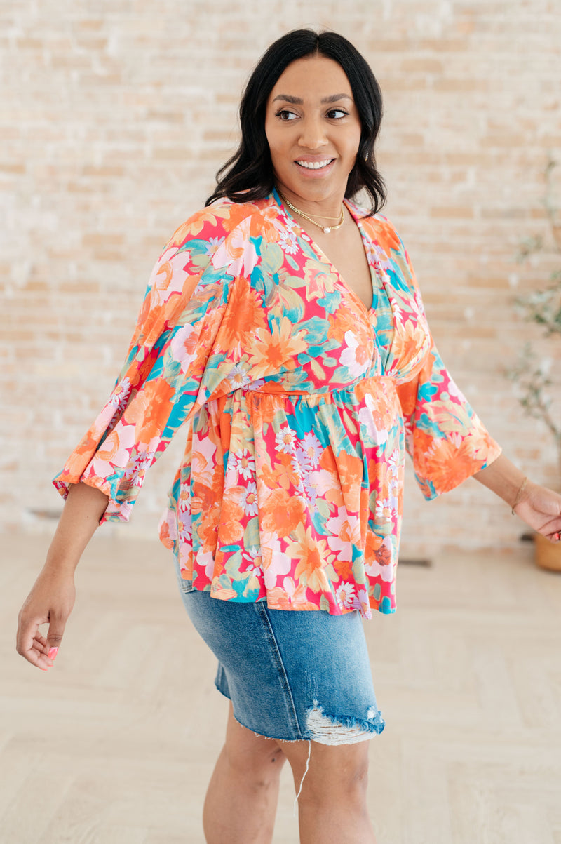 In Other Words, Hold My Hand V-Neck Blouse - Kayes Boutique