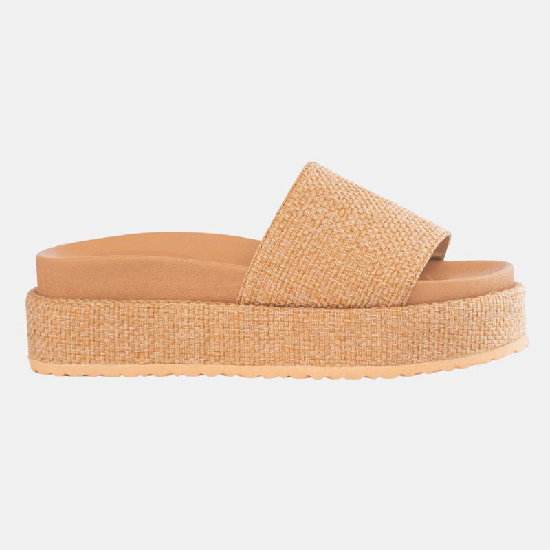 Footbed Platform Slide Sandals