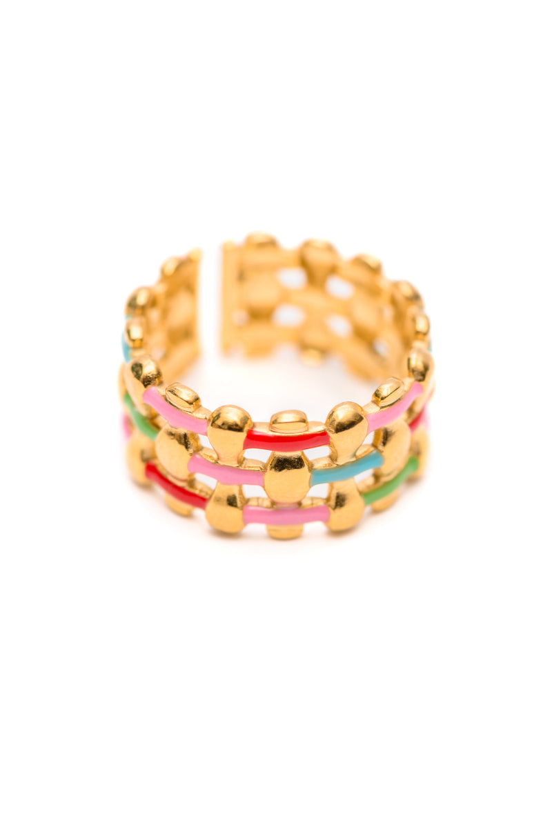 Woven in Color Ring