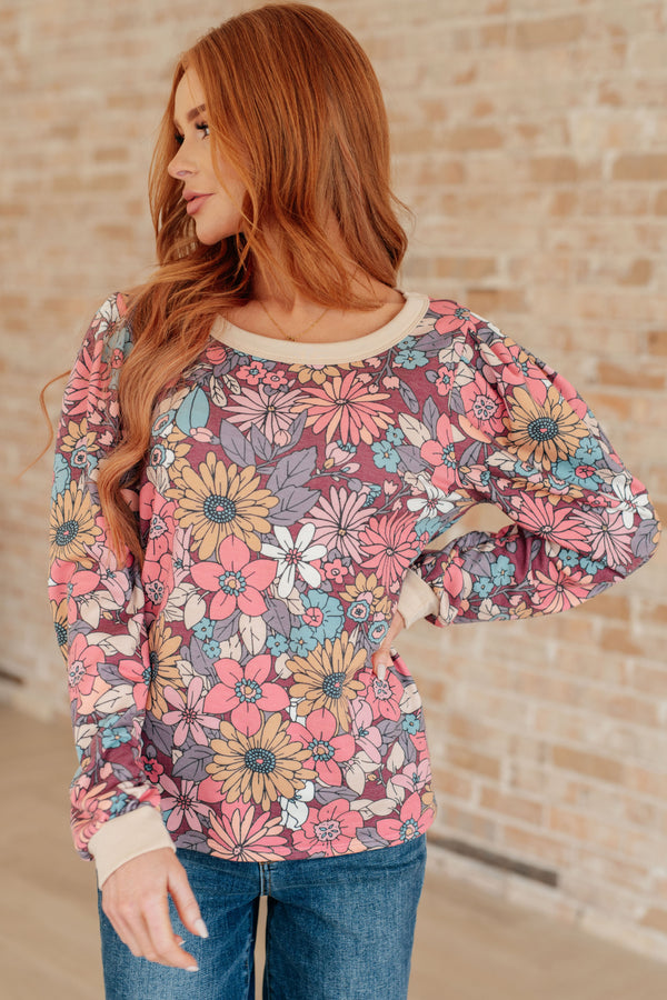A Florists Dream Long Sleeve Pullover - Kayes Boutique