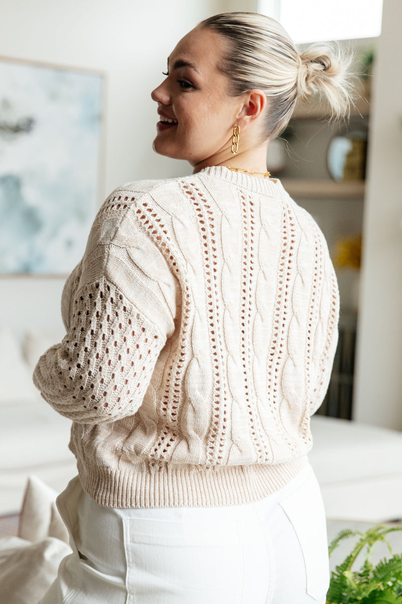 cable knit sweater - Kayes Boutique