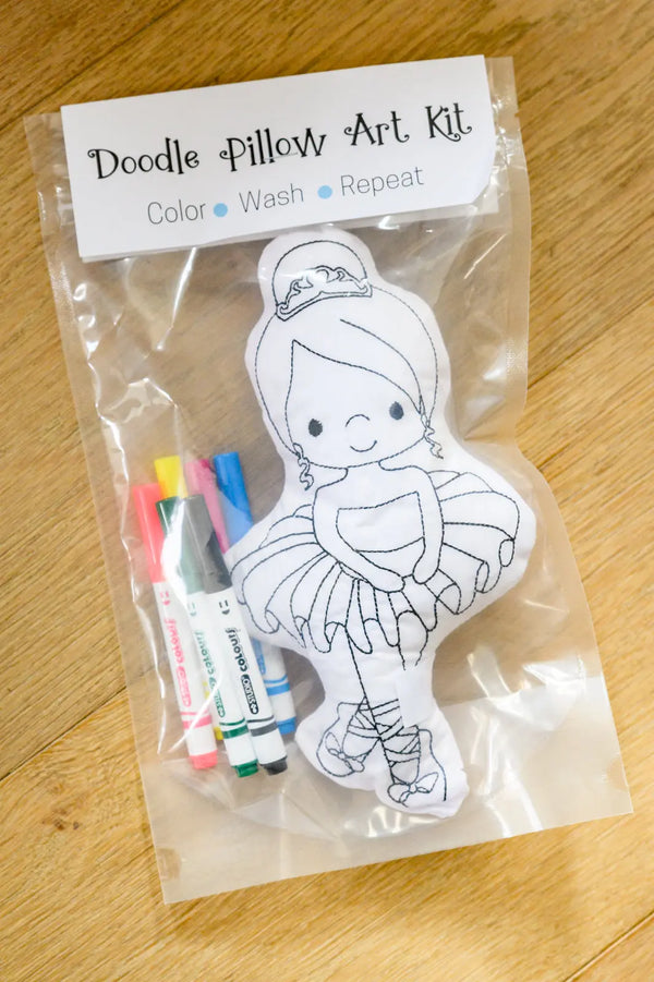 Ballerina Doodle Coloring Activity Doll - Kayes Boutique