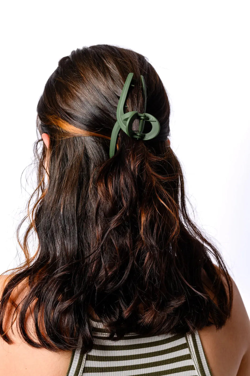 Claw Clip Set of 4 in Forest Green - Kayes Boutique