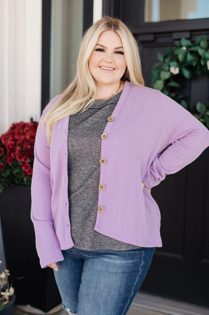 Dilly Dally Ribbed Cardigan - Kayes Boutique