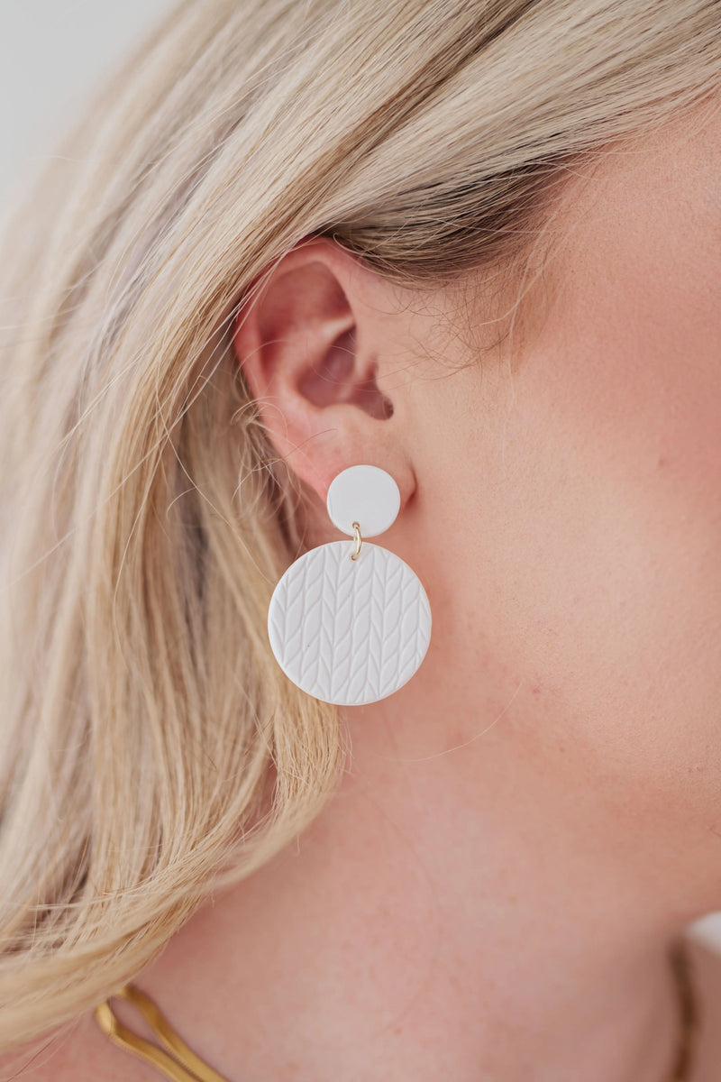 Falling Petals Earrings in Cream - Kayes Boutique