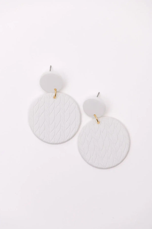 Falling Petals Earrings in Cream - Kayes Boutique