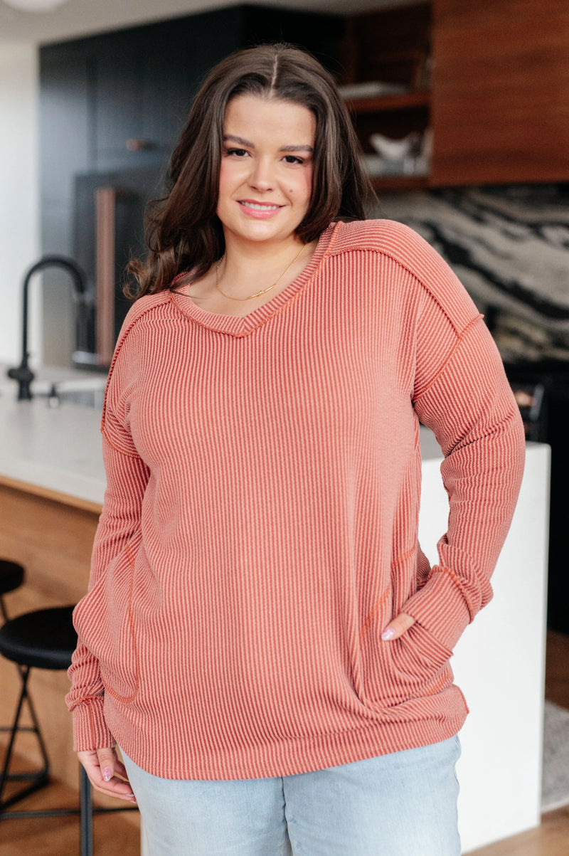 First and Foremost Rib Knit Top - Kayes Boutique
