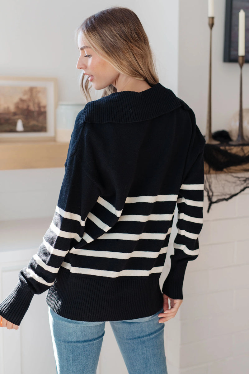 From Here On Out Striped Sweater - Kayes Boutique
