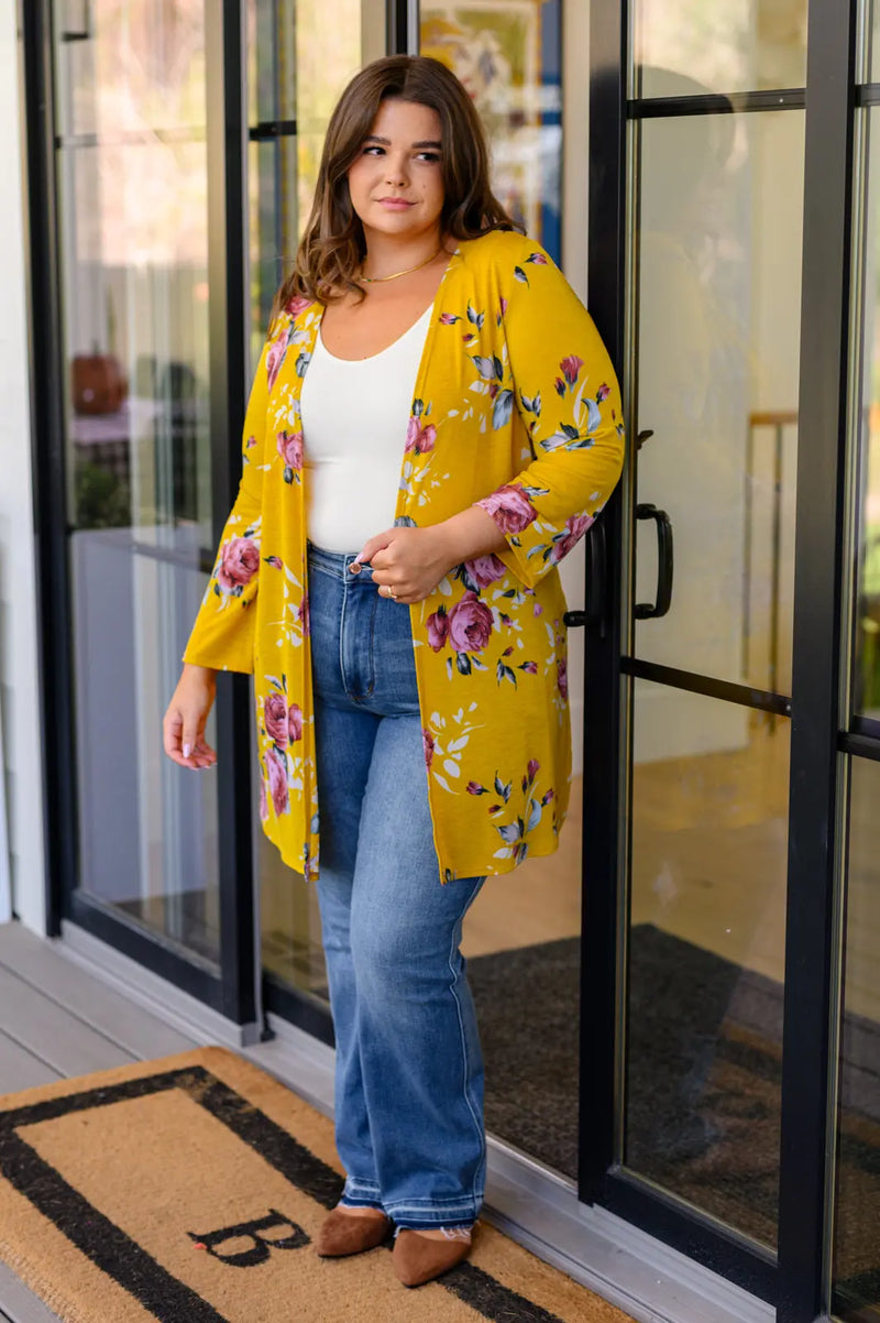 Grow As You Go Floral Cardigan - Kayes Boutique
