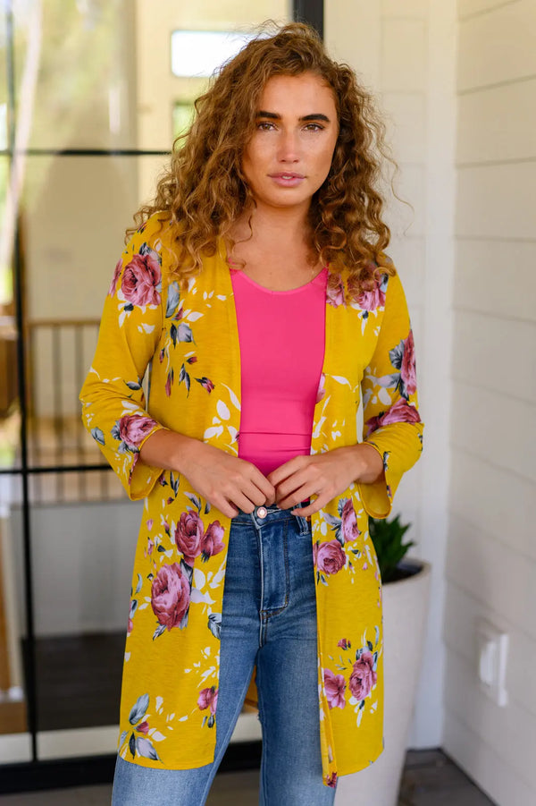 Grow As You Go Floral Cardigan - Kayes Boutique