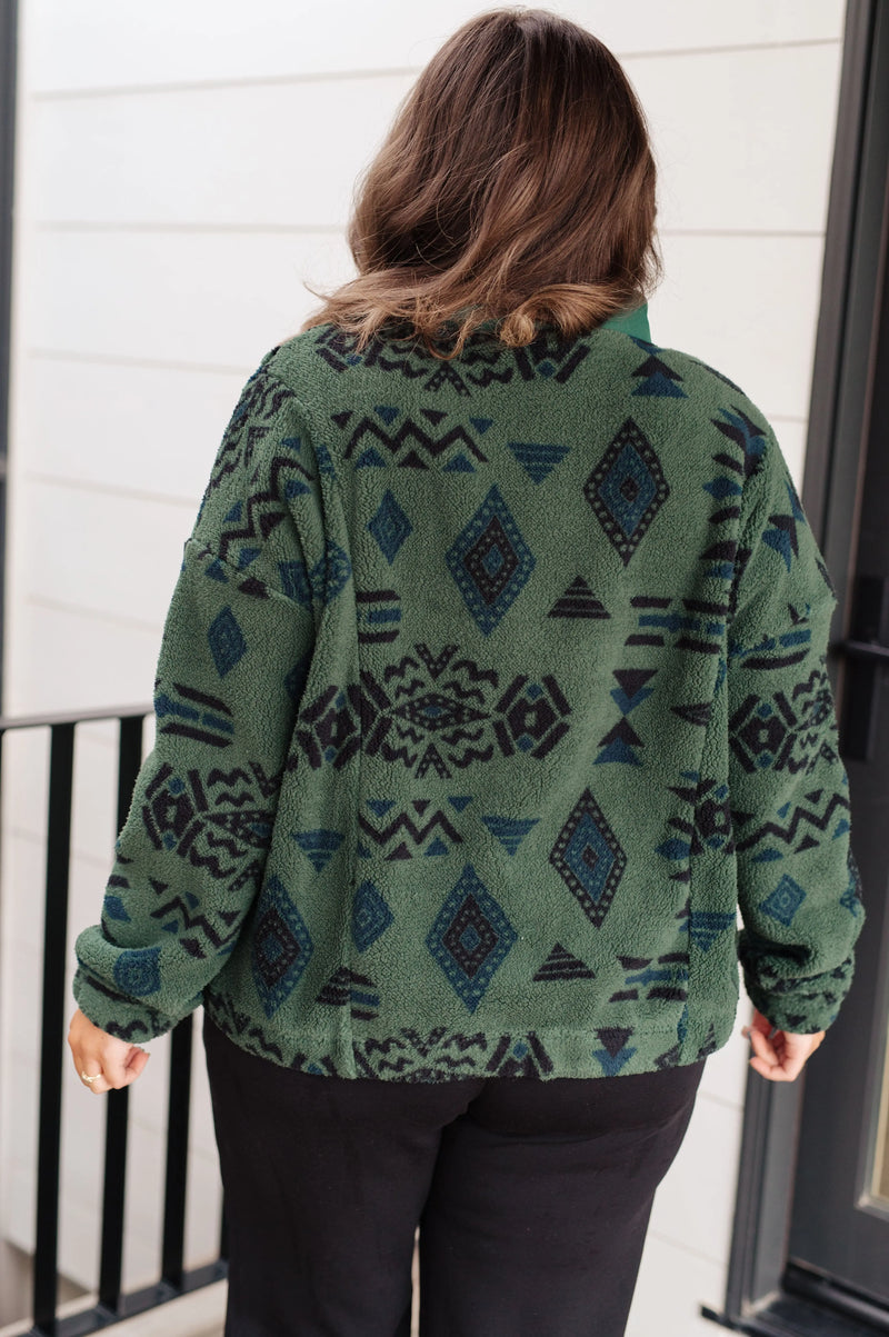 High Perspective Geometric Fleece - Kayes Boutique