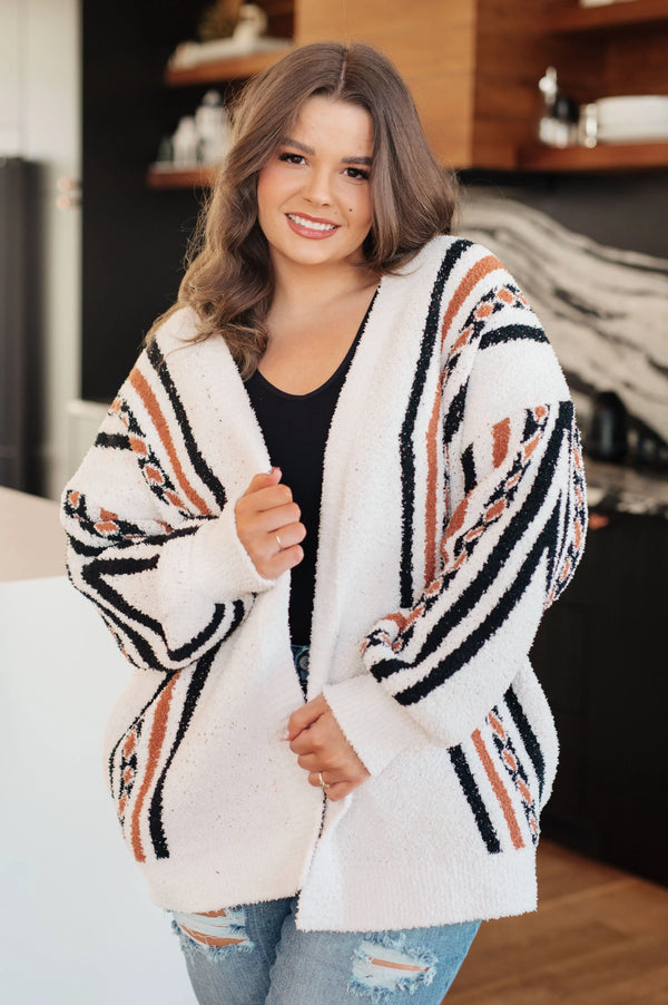 Holding On Aztec Print Cardigan - Kayes Boutique