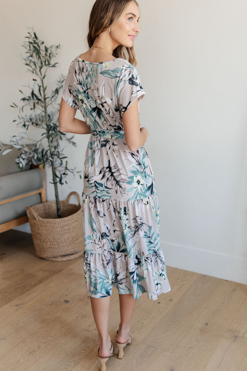 Into the Night Dolman Sleeve Floral Dress - Kayes Boutique