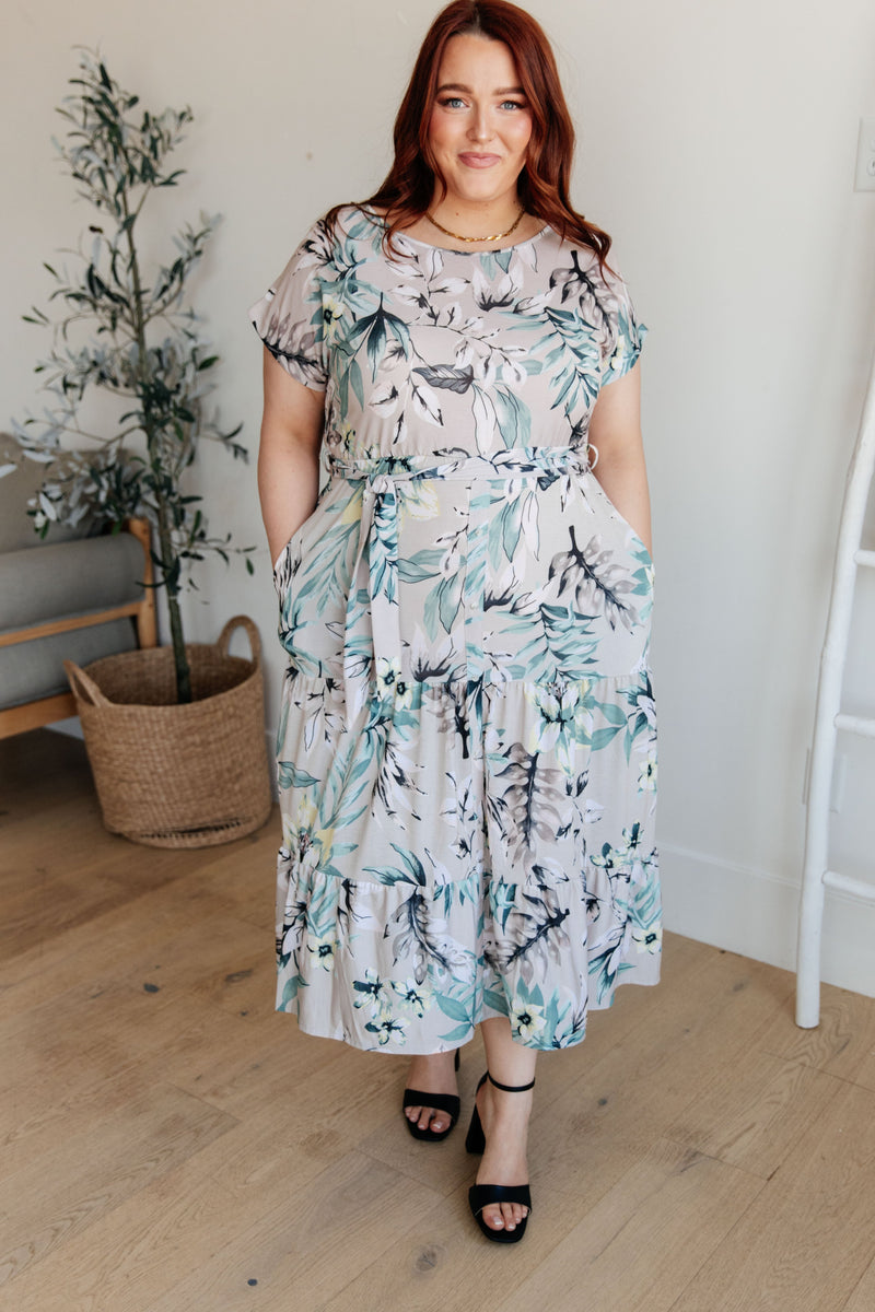 Into the Night Dolman Sleeve Floral Dress - Kayes Boutique