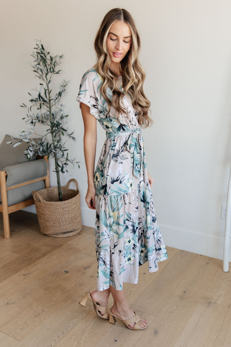 Into the Night Dolman Sleeve Floral Dress - Kayes Boutique