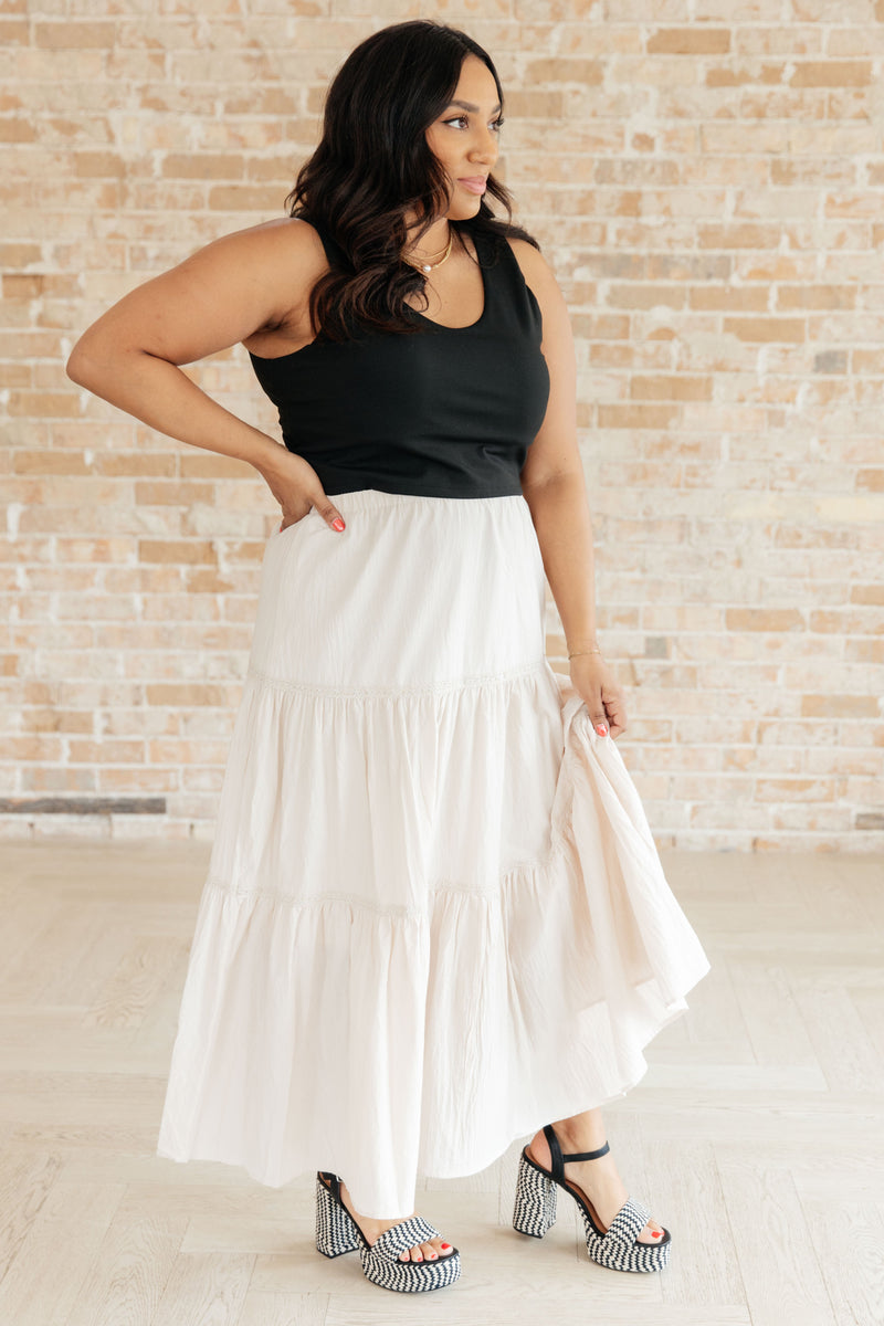 Let It Begin Tiered Maxi Skirt - Kayes Boutique