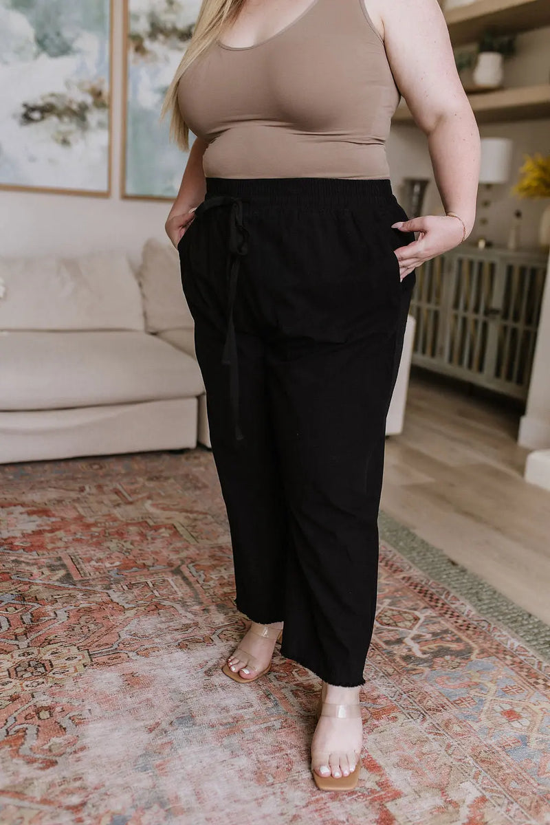 Love Me Dearly High Waisted Pants in Black - Kayes Boutique