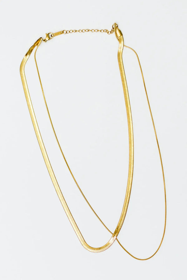 Noontide Double Chain Necklace - Kayes Boutique