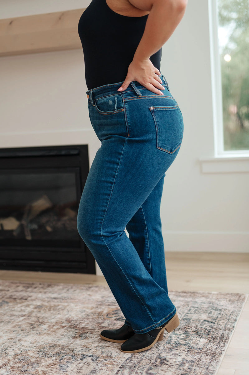 Pippa High Rise Button Fly Dad Jeans - Kayes Boutique
