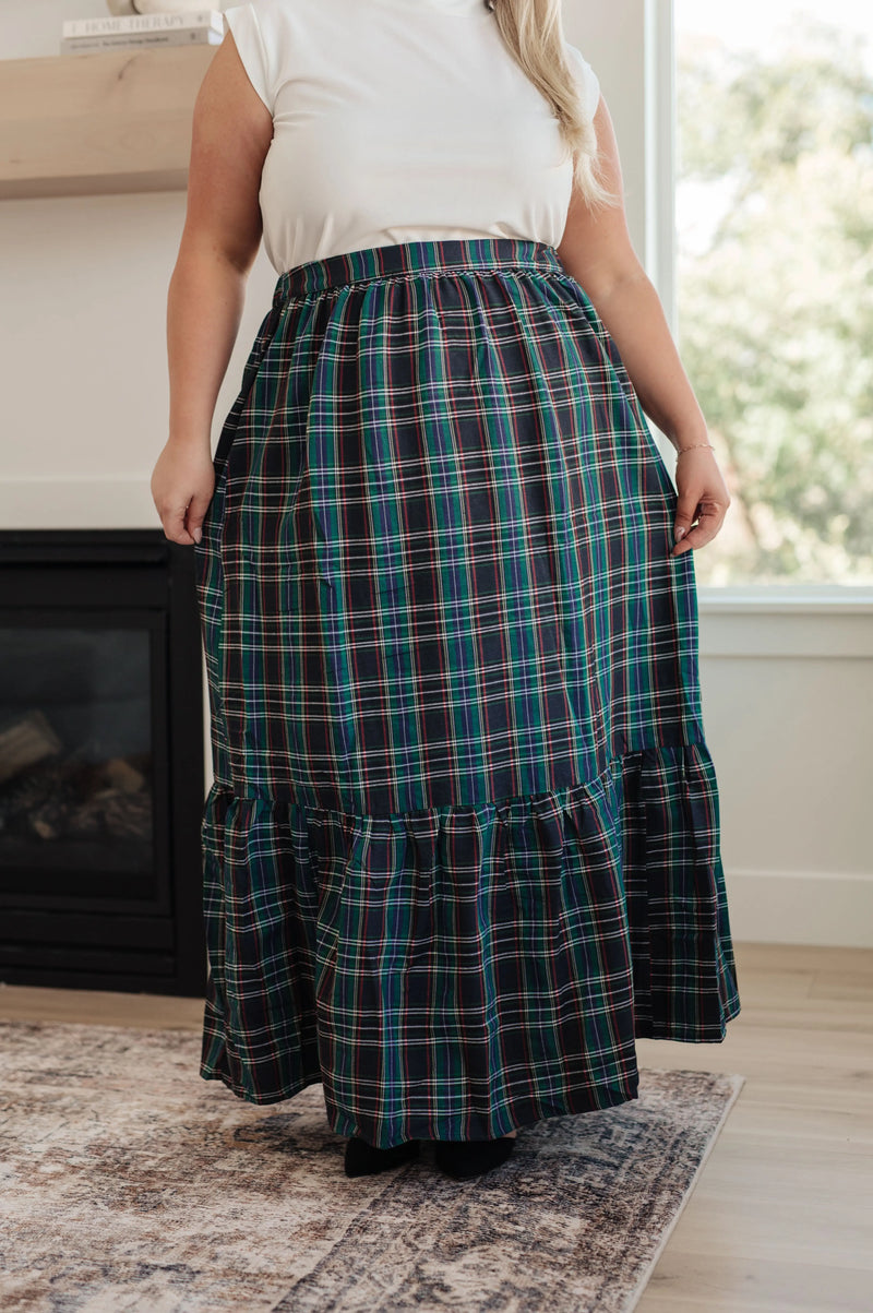 Plaid Perfection Maxi Skirt - Kayes Boutique