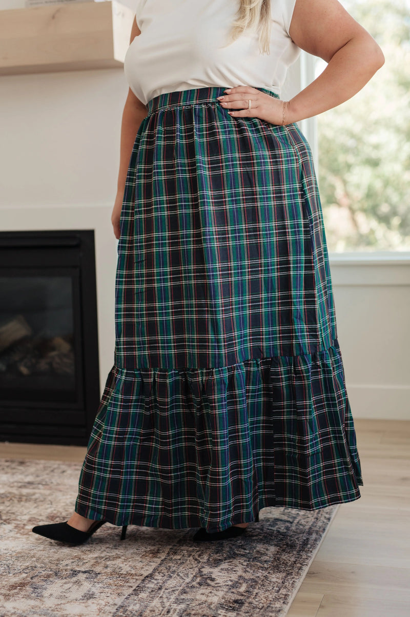 Plaid Perfection Maxi Skirt - Kayes Boutique