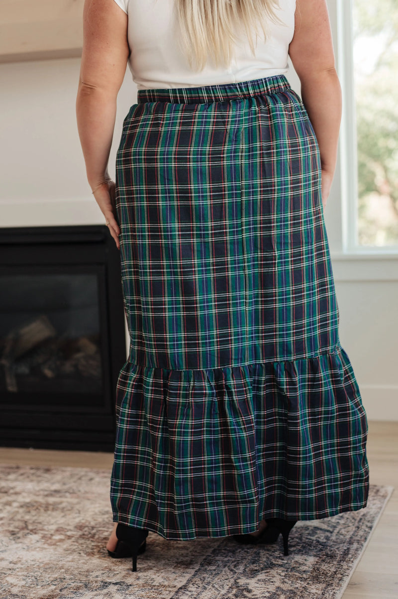 Plaid Perfection Maxi Skirt - Kayes Boutique