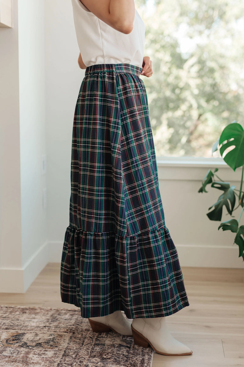 Plaid Perfection Maxi Skirt - Kayes Boutique