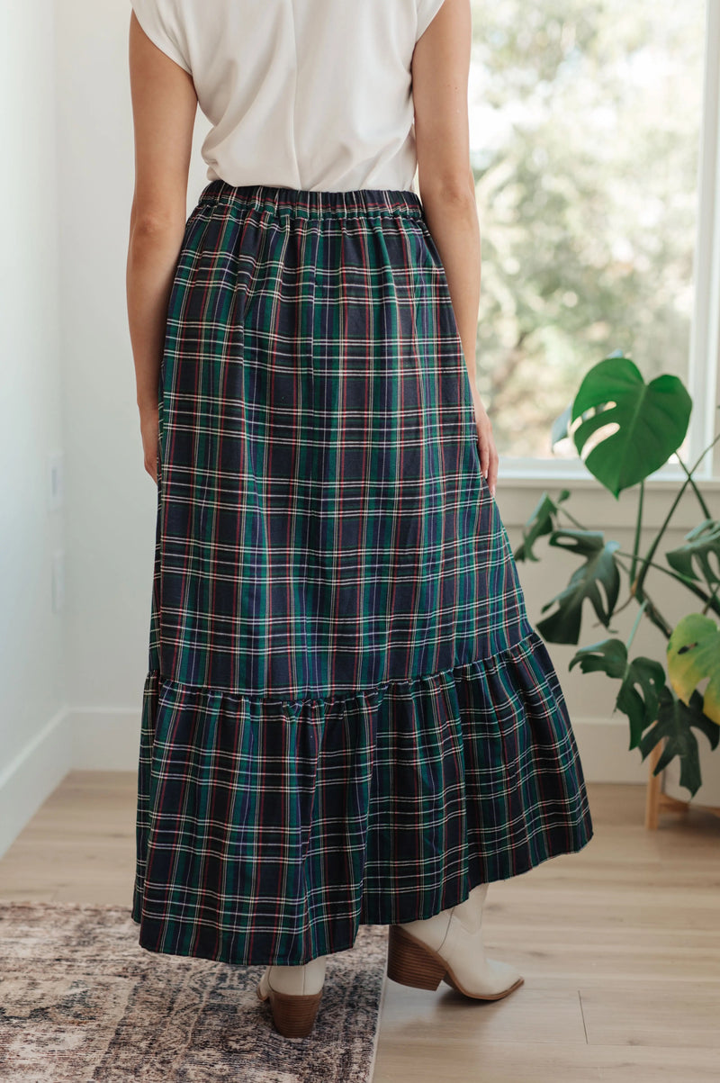 Plaid Perfection Maxi Skirt - Kayes Boutique