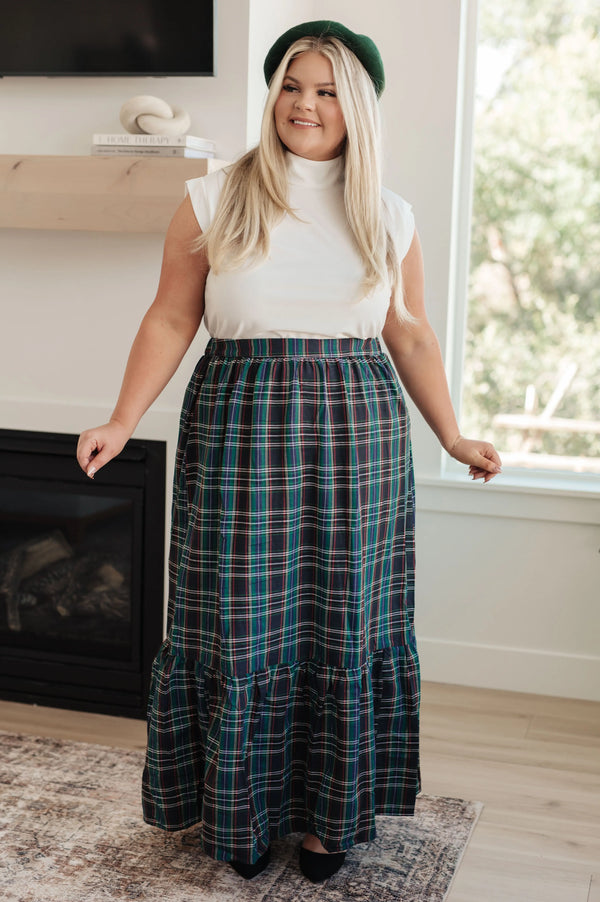 Plaid Perfection Maxi Skirt - Kayes Boutique