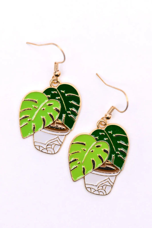 Plant Lover Potted Plant Earrings - Kayes Boutique