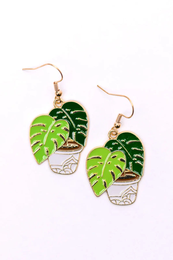 Plant Lover Potted Plant Earrings - Kayes Boutique