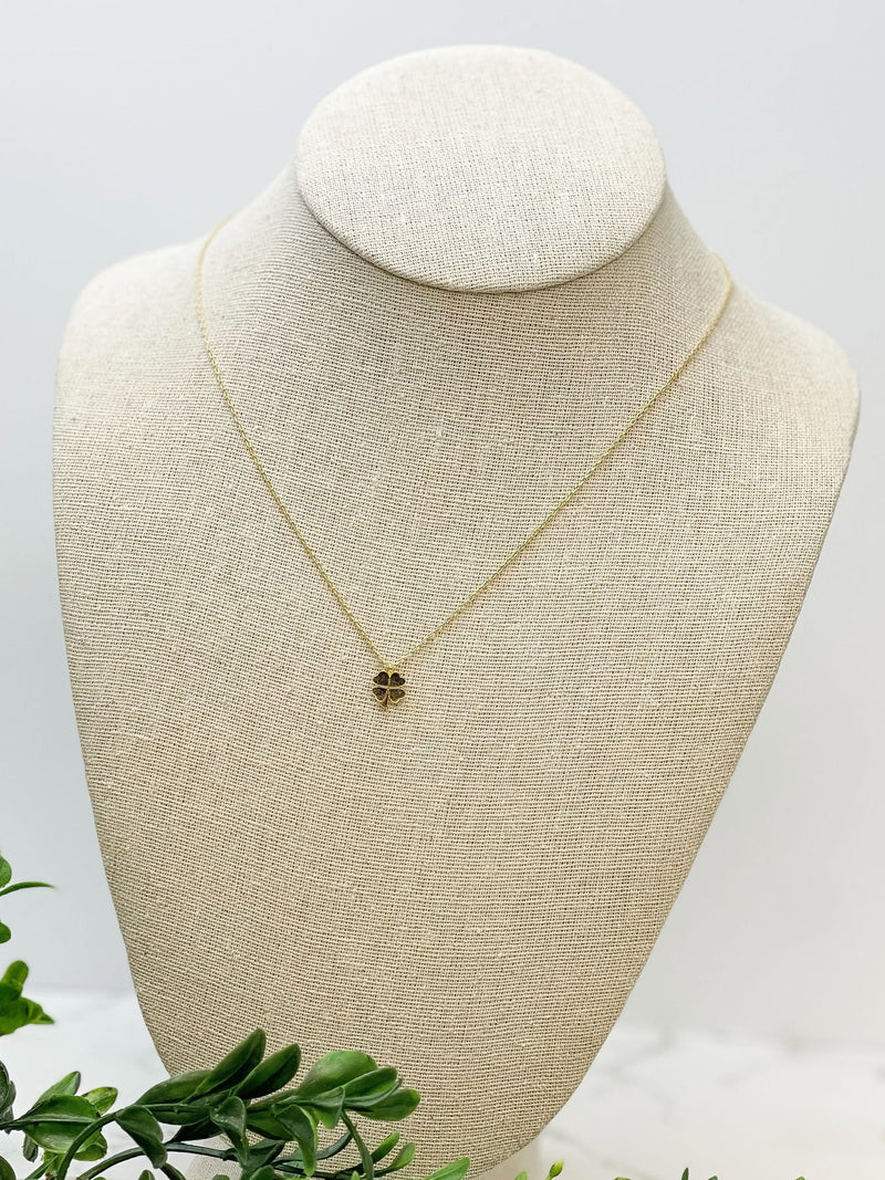 PREORDER: Shamrock Gold-Dipped Pendant Necklace - Kayes Boutique