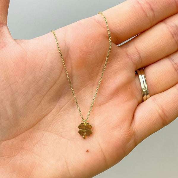 PREORDER: Shamrock Gold-Dipped Pendant Necklace - Kayes Boutique